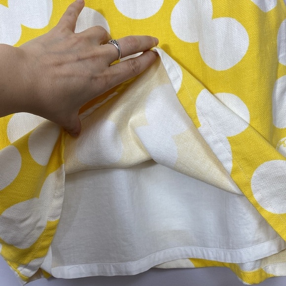 Lilly Pulitzer Yellow and White Polka Dot Sheath Dress size 8 - Picture 13 of 14